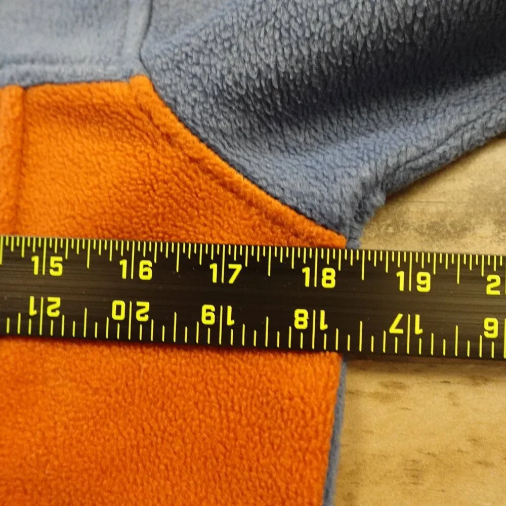 Columbia Steens Mountain Fleece‎ Jacket Kids L (14/16) Blue/Orange Full-Zip